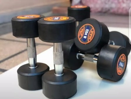 Rubber Coated Dumbbells
