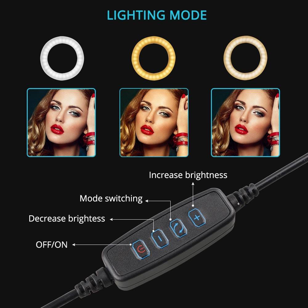 26 CM LED Ring Light with stand
