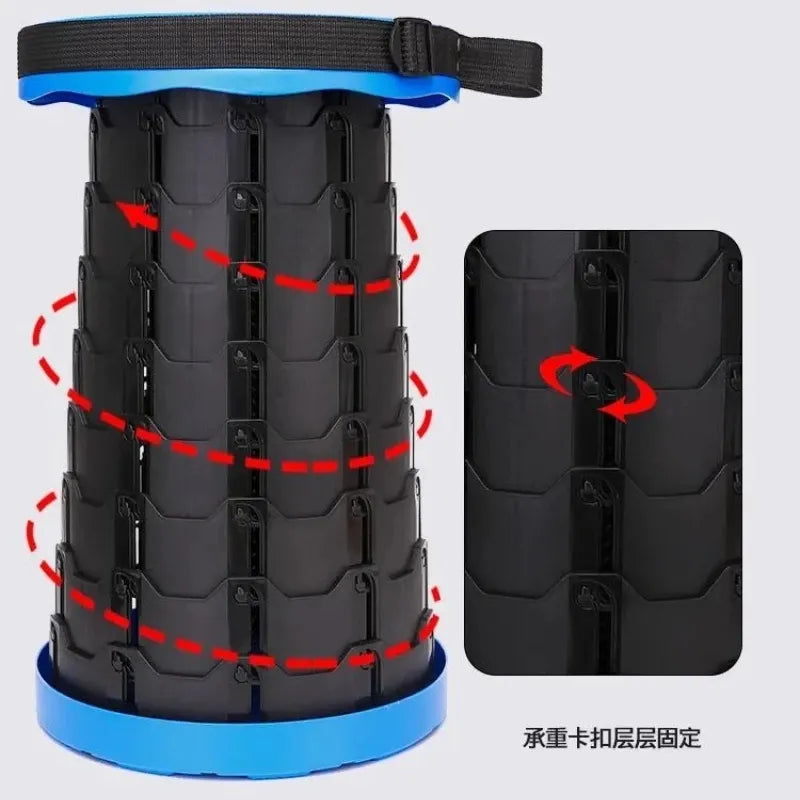 Portable Retractable Stool Camping Folding Chair