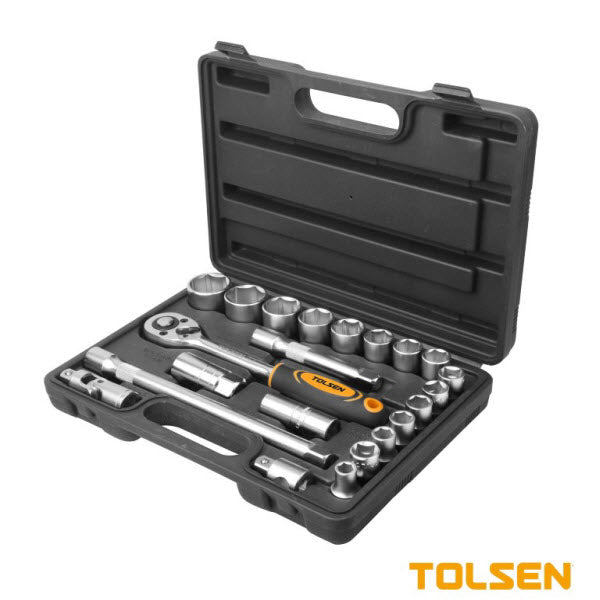 Tolsen 15139 22 Pieces 1/2" Socket Set