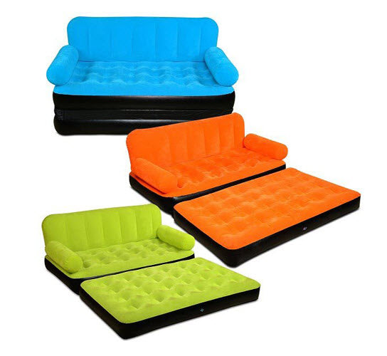 5 in 1 Sofa Cum Bed Coloured