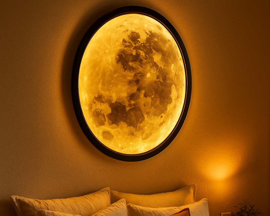 3D wall decorative moon lamp