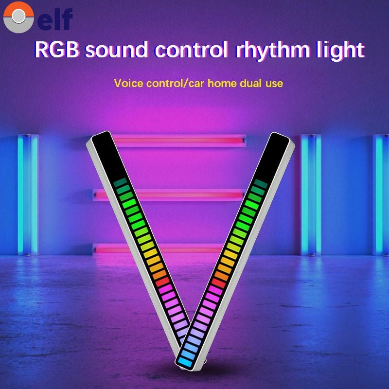 LED Strip Sound Control Music Pickup Atmosphere Light 32-Bit Voice-activated Rhythm Light Stick RGB (Original : RGBL)