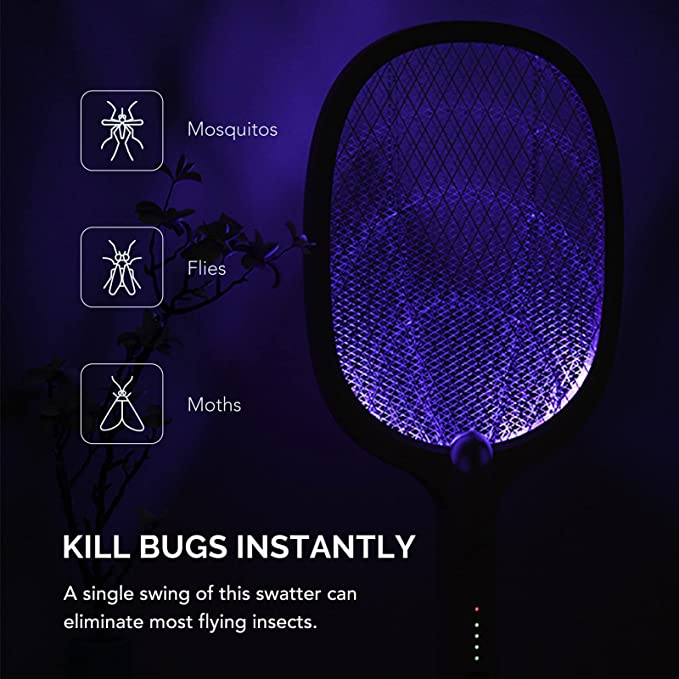 2 in 1 Rechargeable Mosquito Killer Racket