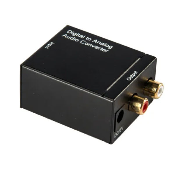 Digital to Analogue Audio Converter With Cables