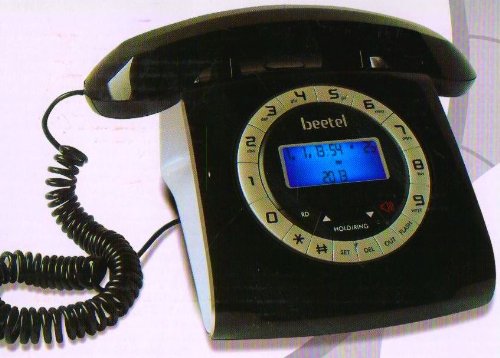 Beetel M73 Retro Design Landline Phone Black