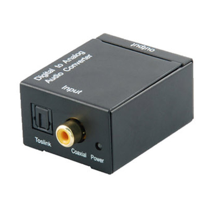 Digital to Analogue Audio Converter With Cables