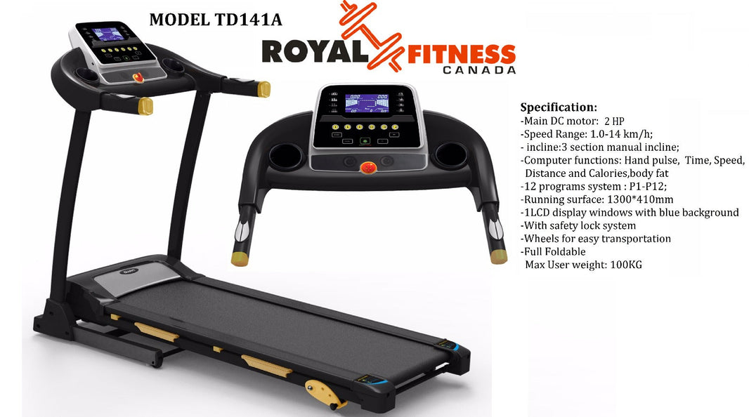 Treadmill Royal Fitness TD-141A