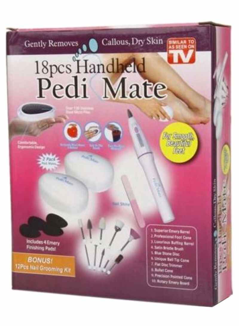 Pedi Mate Handheld 18 in 1 Pieces