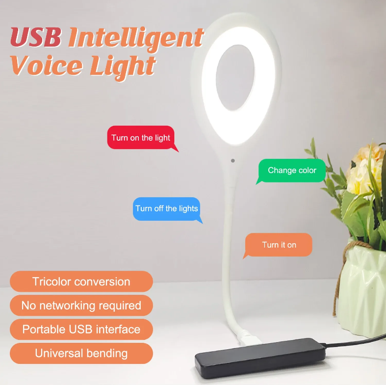 USB Smart Voice Control LED Lamp